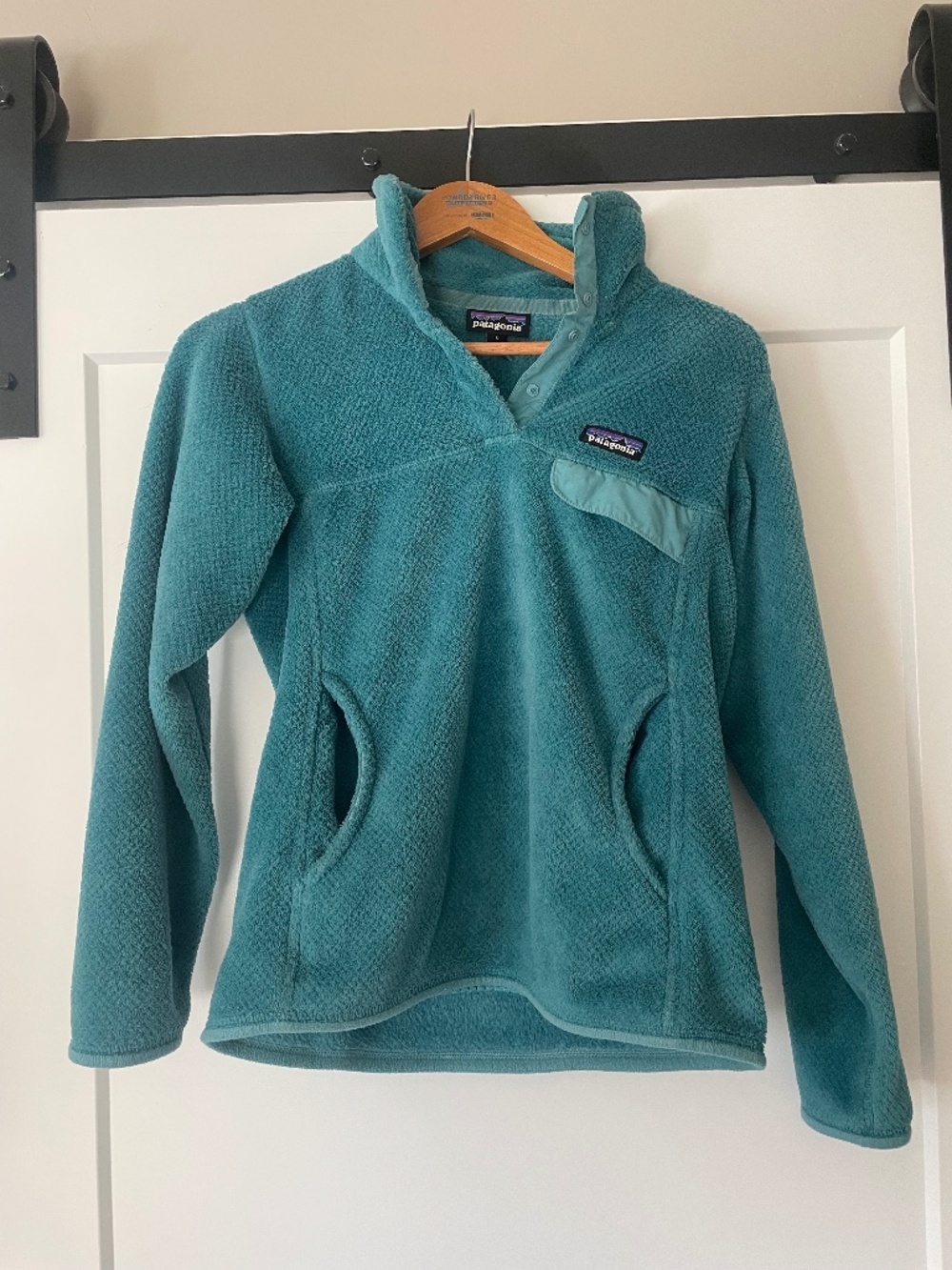 Patagonia T-snap Teal sweatshirt